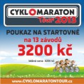 Startovné na 13 závodů